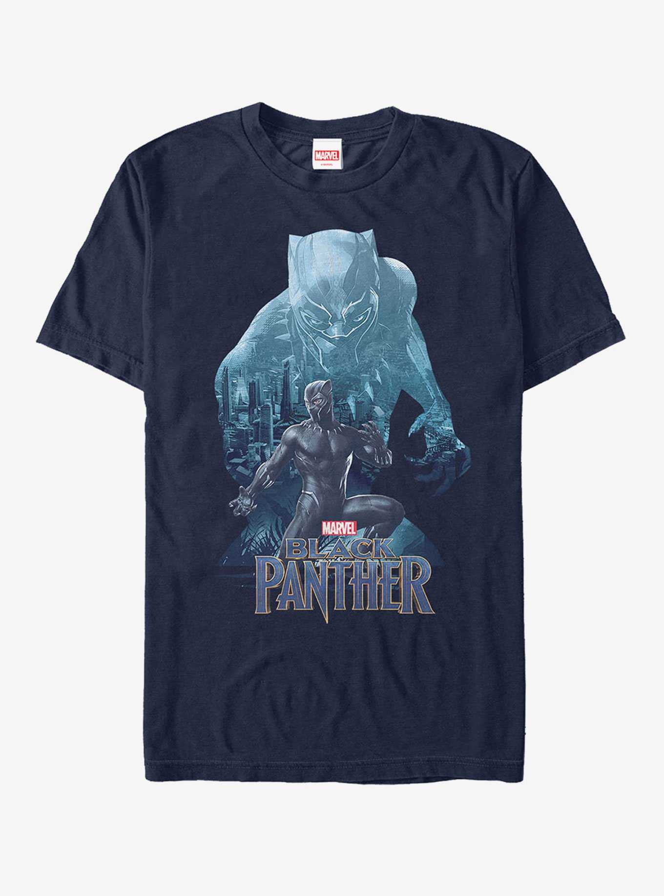 Marvel Black Panther 2018 Wakanda Silhouette T-Shirt, , hi-res