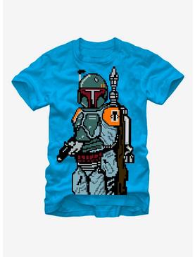 Star Wars Pixel Boba Fett Bounty Hunter T-Shirt, , hi-res