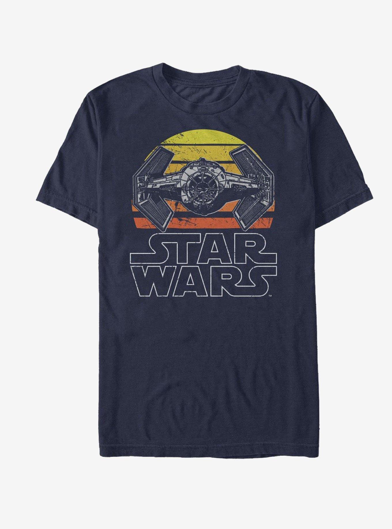 Star Wars TIE Fighter Retro T-Shirt, NAVY, hi-res