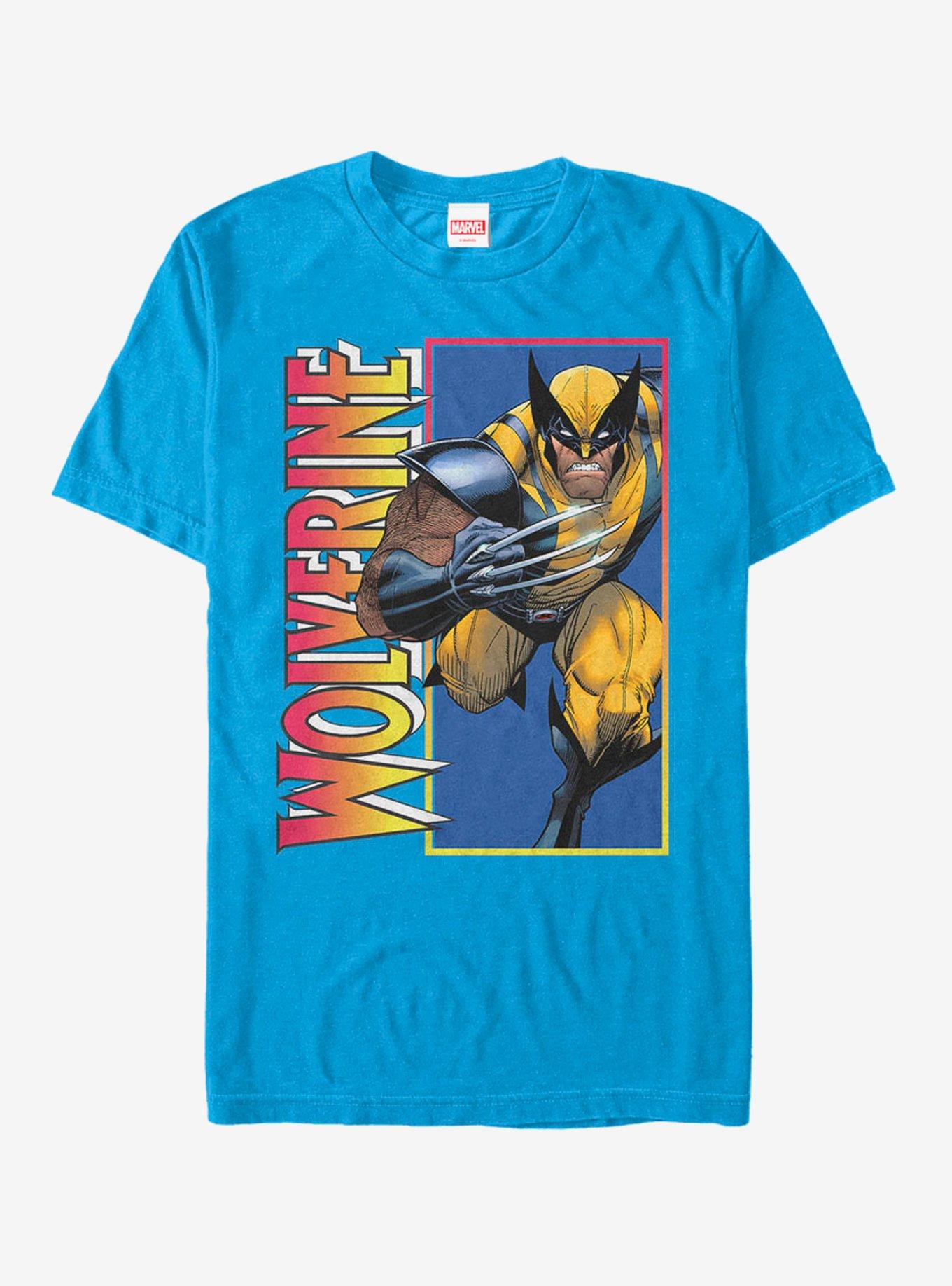 Marvel X-Men Wolverine Claw T-Shirt, TURQ, hi-res