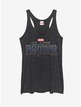 Marvel Black Panther 2018 Text Logo Womens Tank, BLK HTR, hi-res