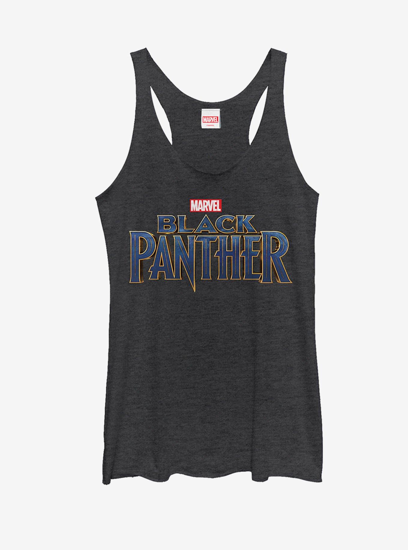 Marvel Black Panther 2018 Text Logo Womens Tank, , hi-res