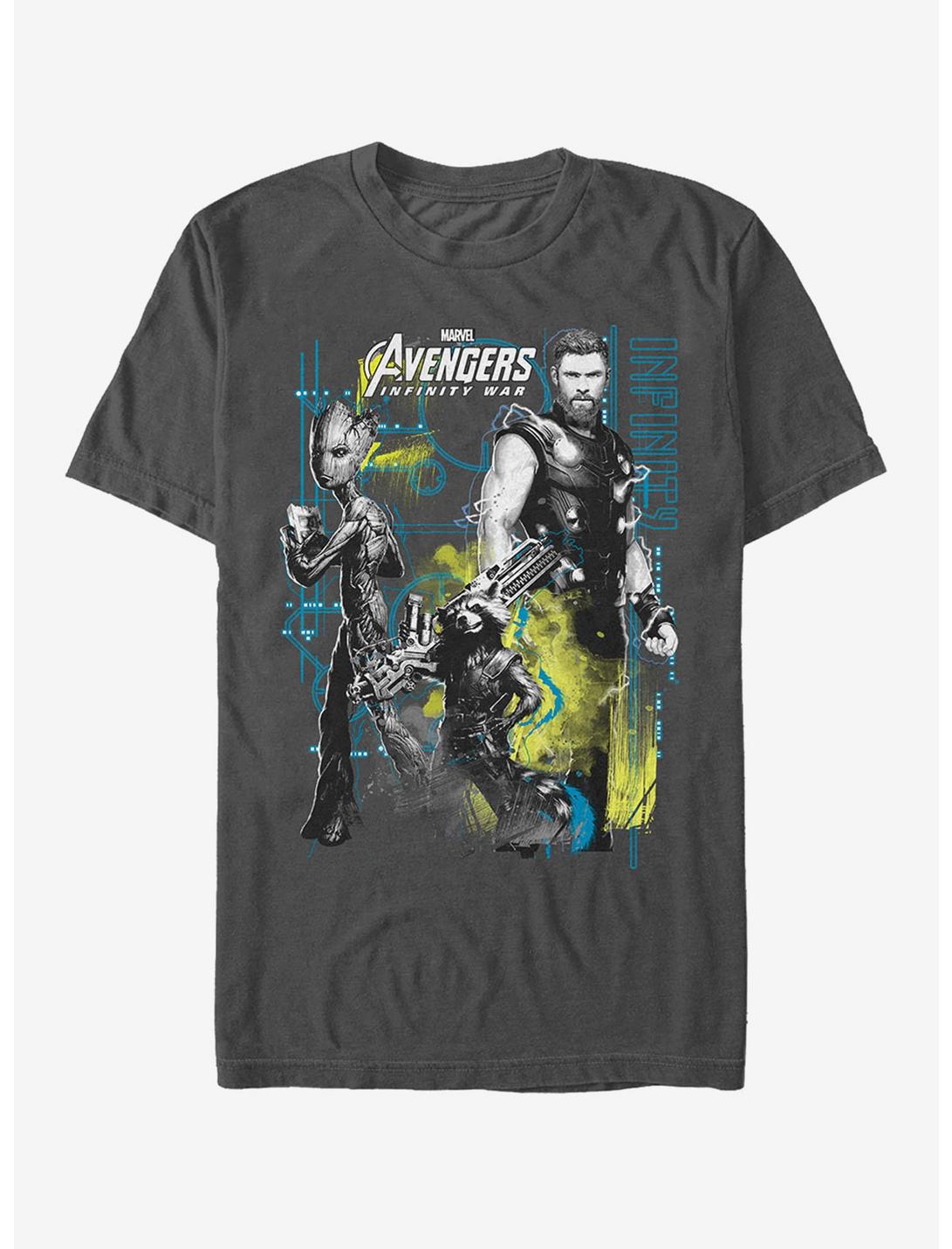 Marvel Avengers: Infinity War Space Crew T-Shirt, CHARCOAL, hi-res