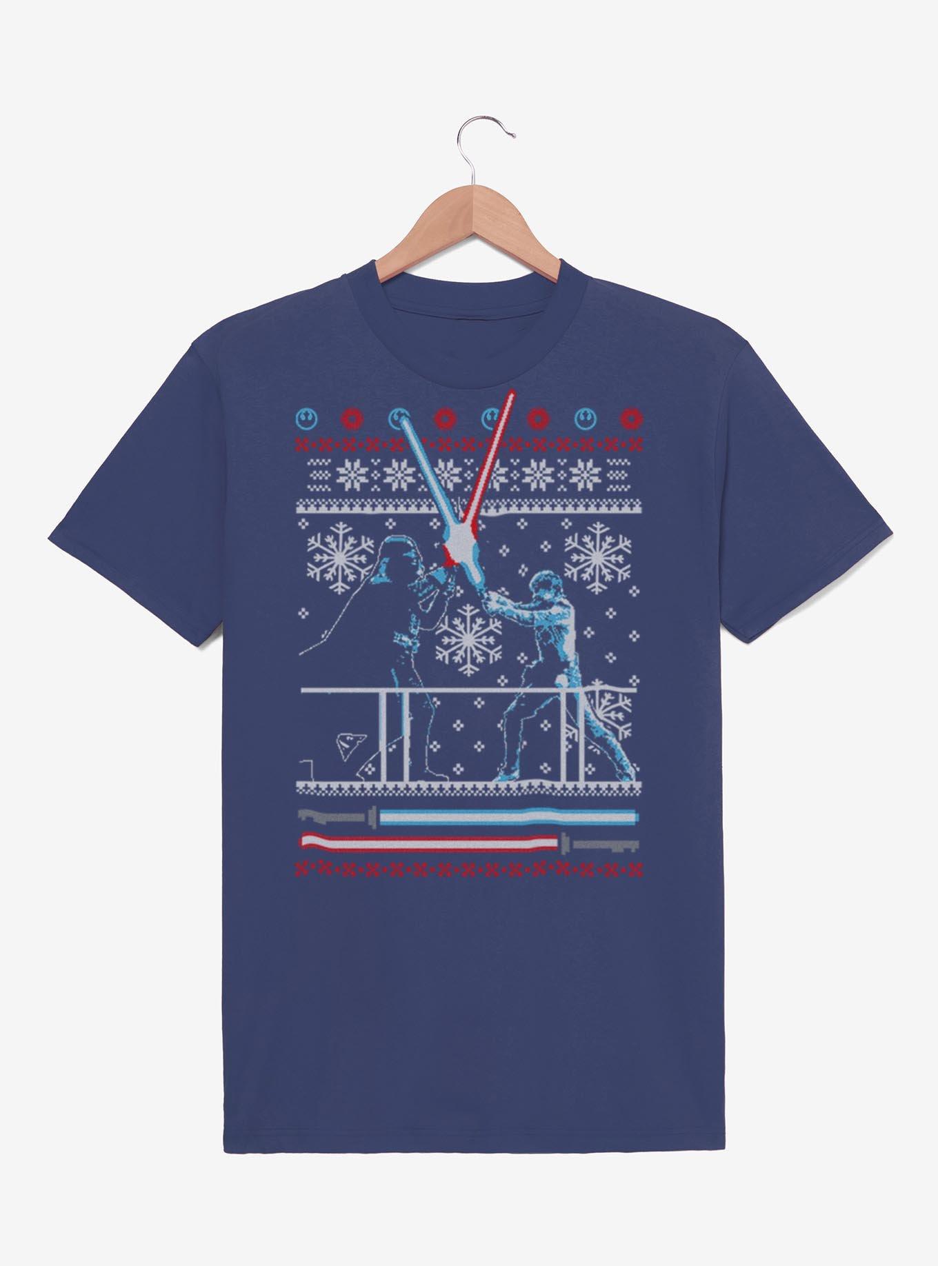 Star Wars Ugly Christmas Sweater Duel T-Shirt