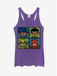Marvel Heroes for Hire Kawaii Womens Tank, PUR HTR, hi-res