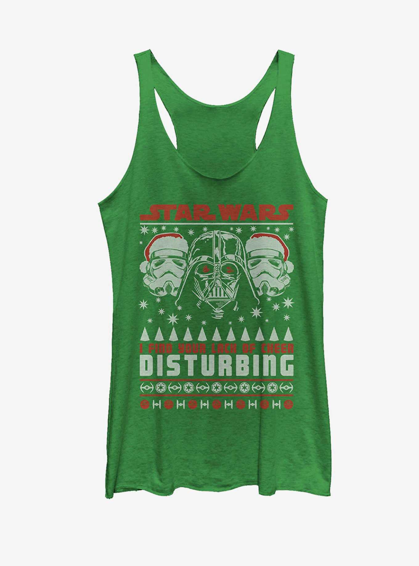 Star Wars Lack of Cheer Ugly Christmas Sweater Womens Tank, , hi-res
