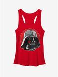 Star Wars Stained Glass Darth Vader Womens Tank, RED HTR, hi-res