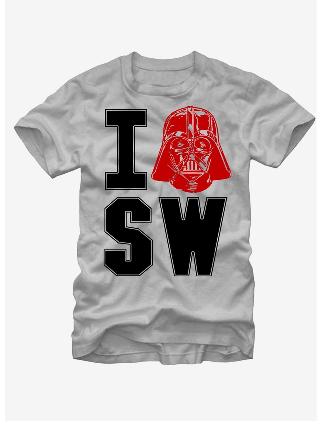Star Wars Darth Vader Love T-Shirt, SILVER, hi-res