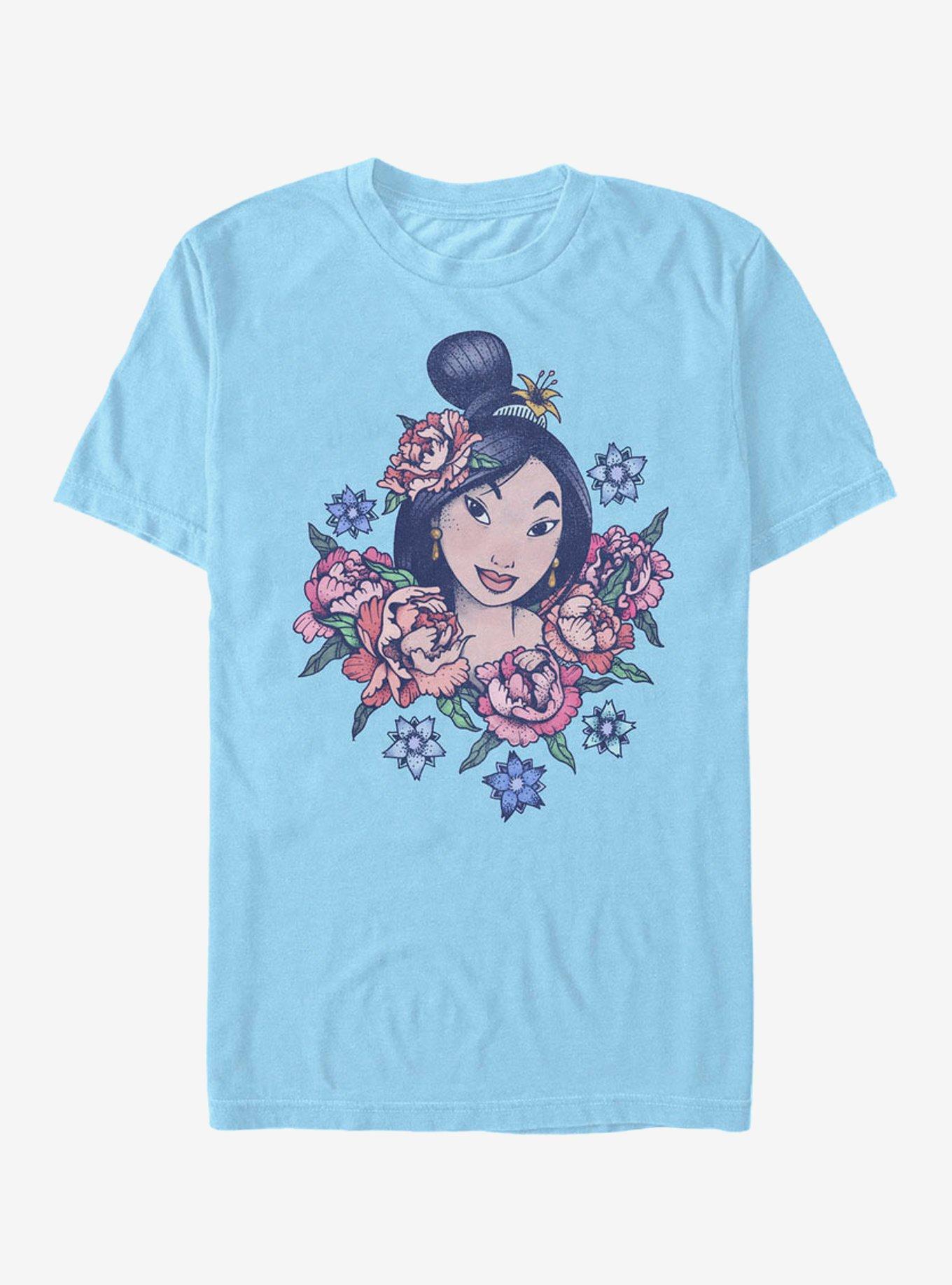 Disney Princess Floral Portrait T-Shirt, , hi-res