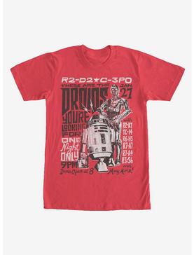 Plus Size Star Wars R2-D2 and C-3PO Concert Poster T-Shirt, , hi-res