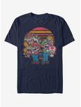 Nintendo Super Mario Retro Friends T-Shirt, NAVY, hi-res