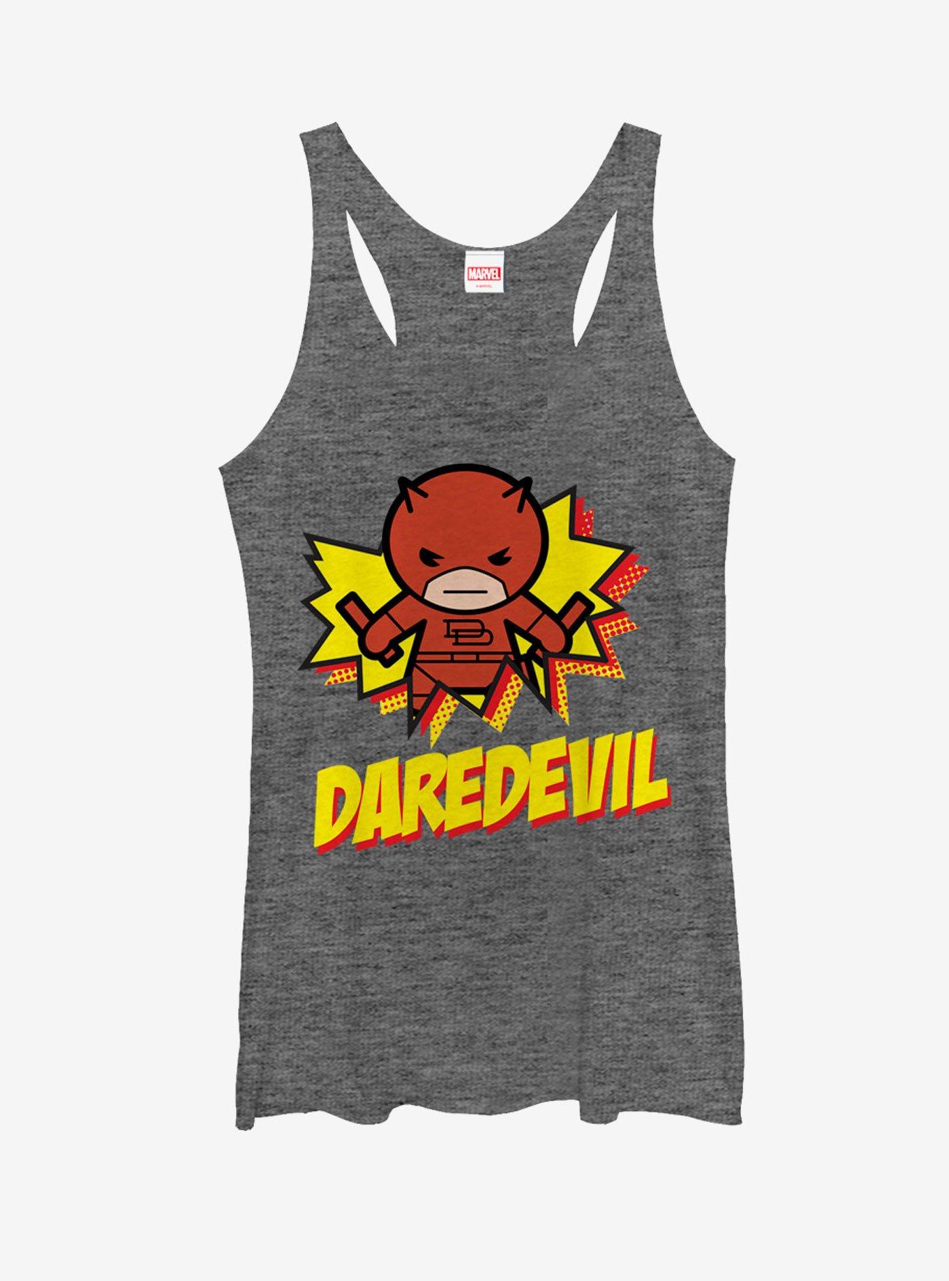 Marvel Daredevil Cartoon Womens Tank, GRAY HTR, hi-res