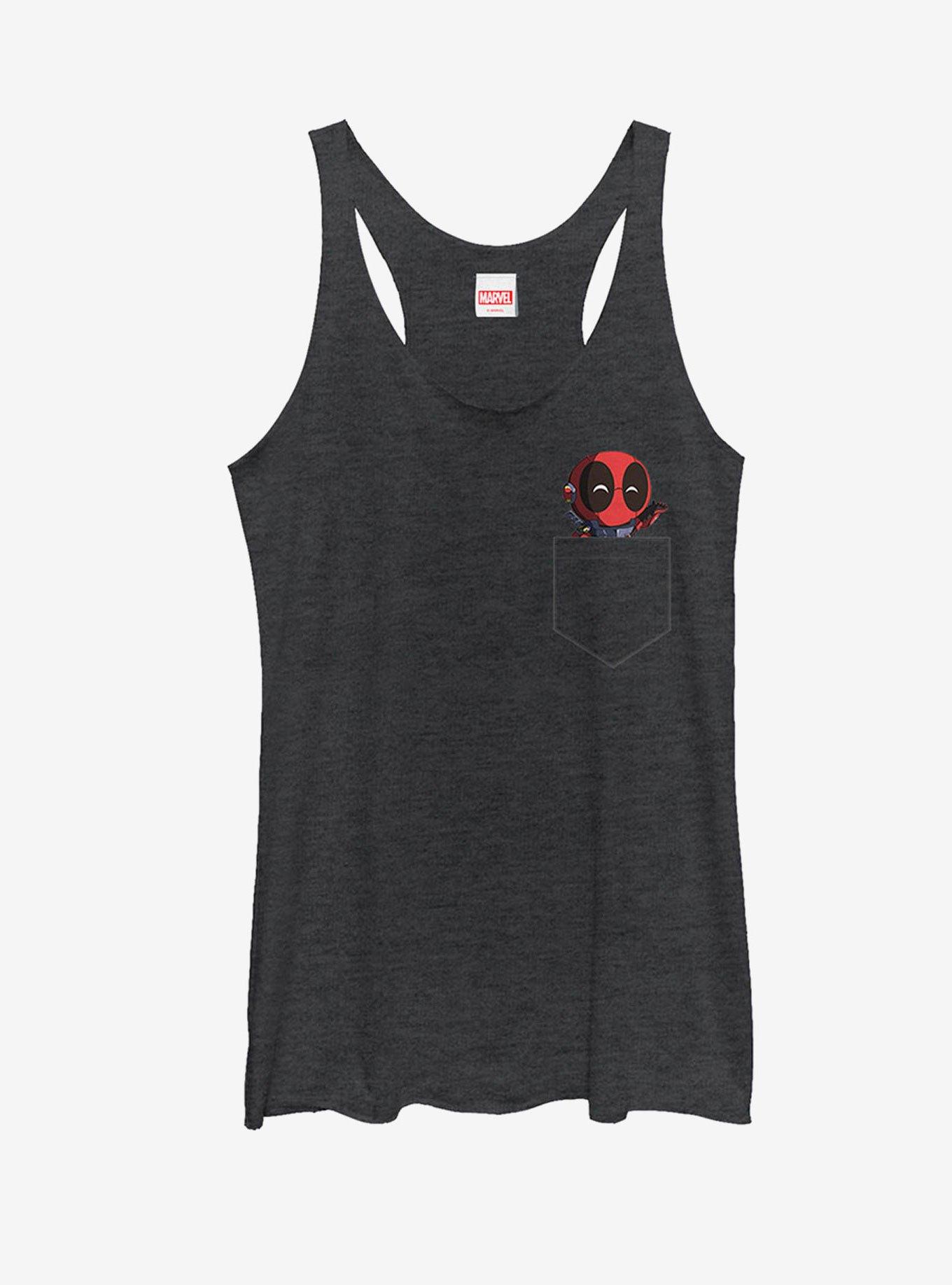 Marvel Deadpool Mini Faux Pocket Friend Womens Tank, , hi-res