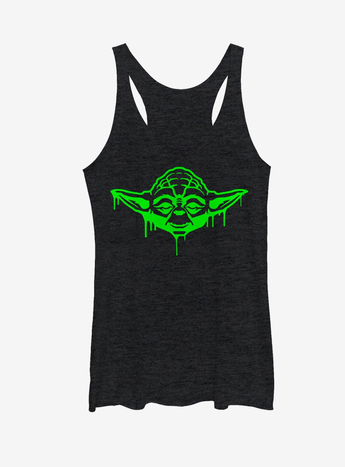 Star Wars Halloween Dripping Jedi Master Yoda Womens Tank, , hi-res