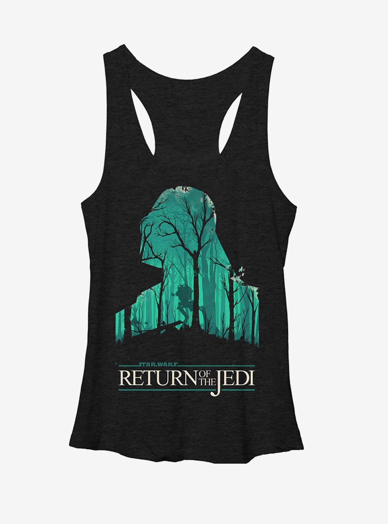 Star Wars Return of the Jedi Darth Vader Womens Tank, BLK HTR, hi-res