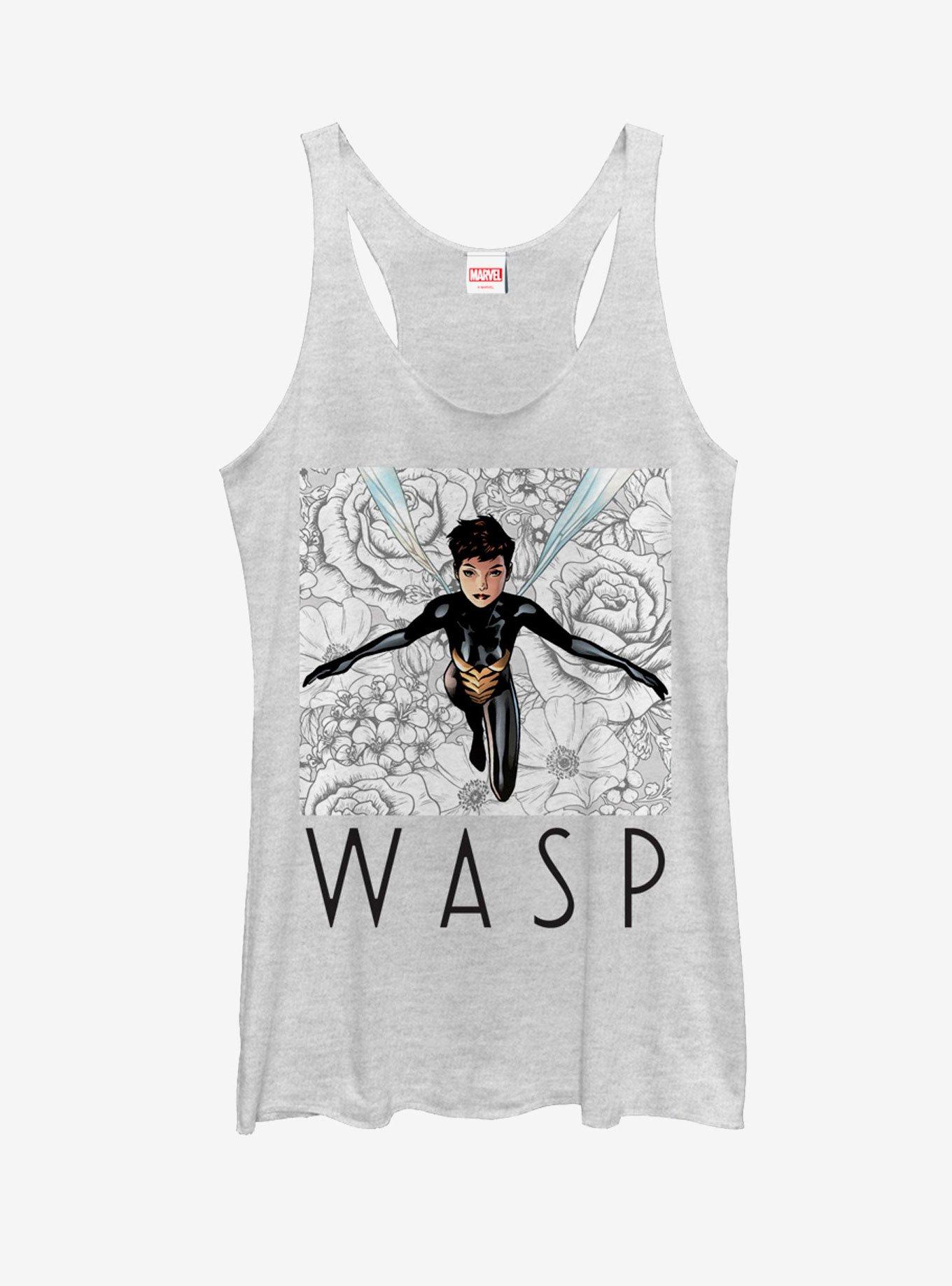 Marvel Ant-Man Wasp Floral Print Womens Tank, , hi-res