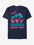 Jurassic World Tropical Dinosaurs T-Shirt, NAVY, hi-res