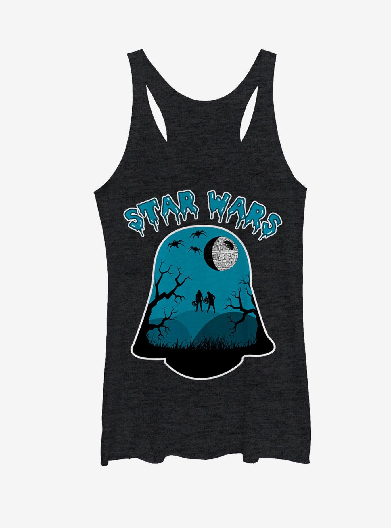 Star Wars Darth Vader Helmet Halloween Womens Tank Top, , hi-res