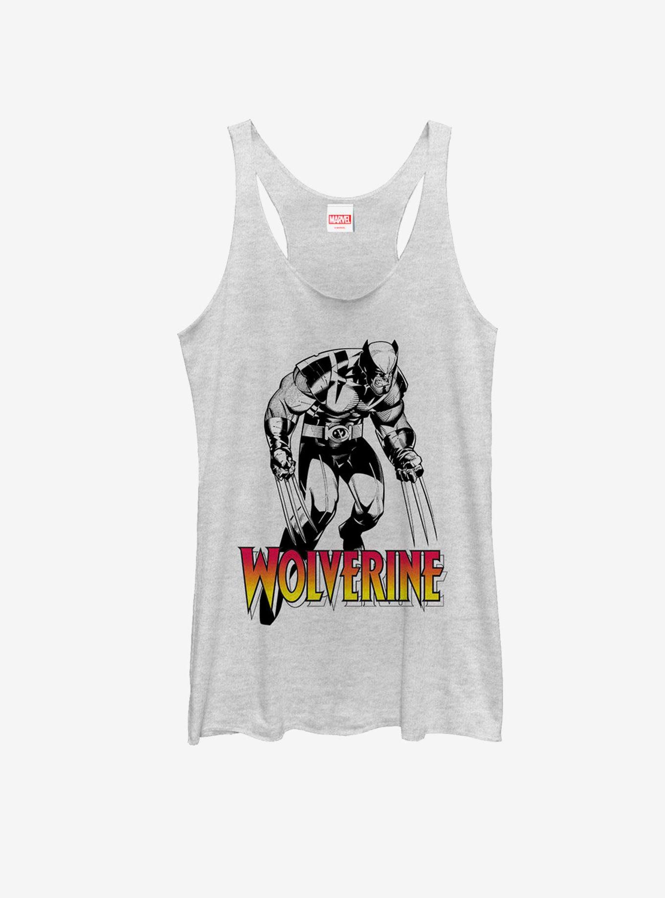 Marvel X-Men Wolverine Grayscale Womens Tank, , hi-res