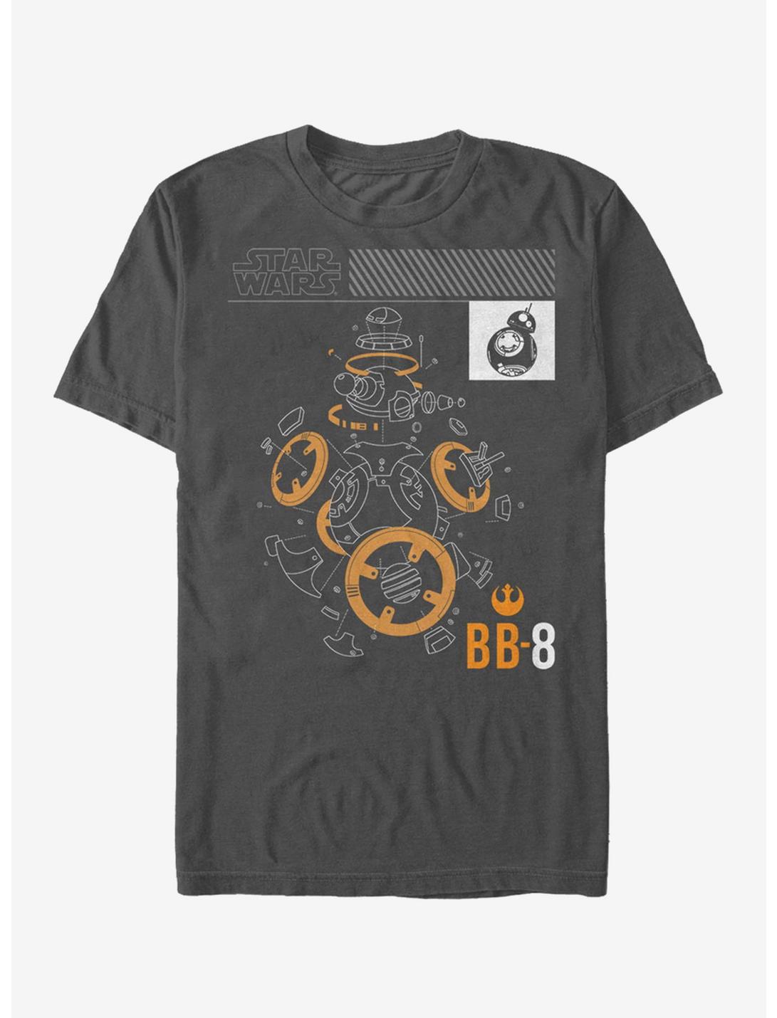 Star Wars BB-8 Deconstruct T-Shirt, CHARCOAL, hi-res