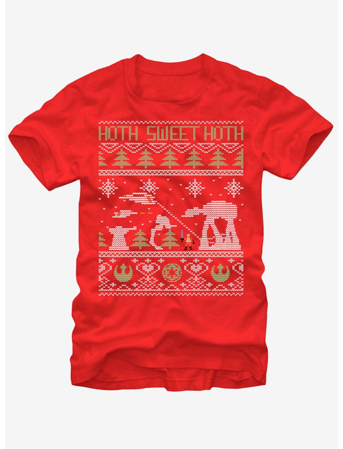 Star Wars Hoth Sweet Hoth Ugly Christmas Sweater T-Shirt, RED, hi-res