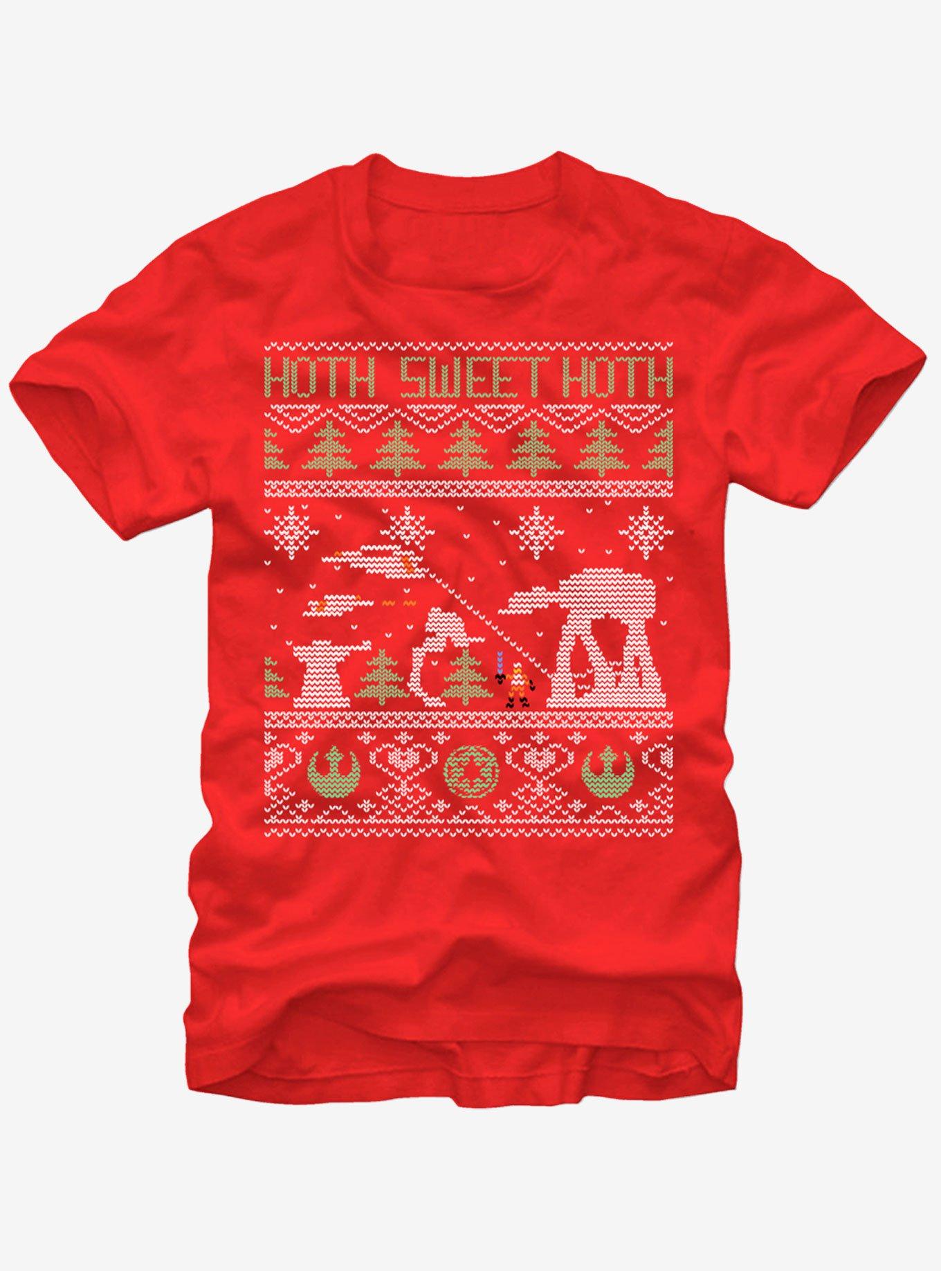 Star Wars Hoth Sweet Hoth Ugly Christmas Sweater T-Shirt, RED, hi-res