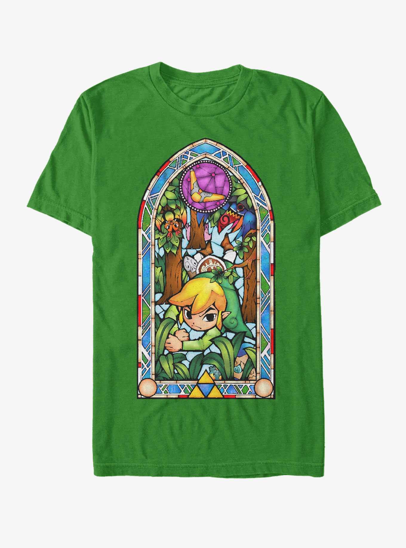 Nintendo Legend of Zelda Stained Glass Forest T-Shirt, , hi-res