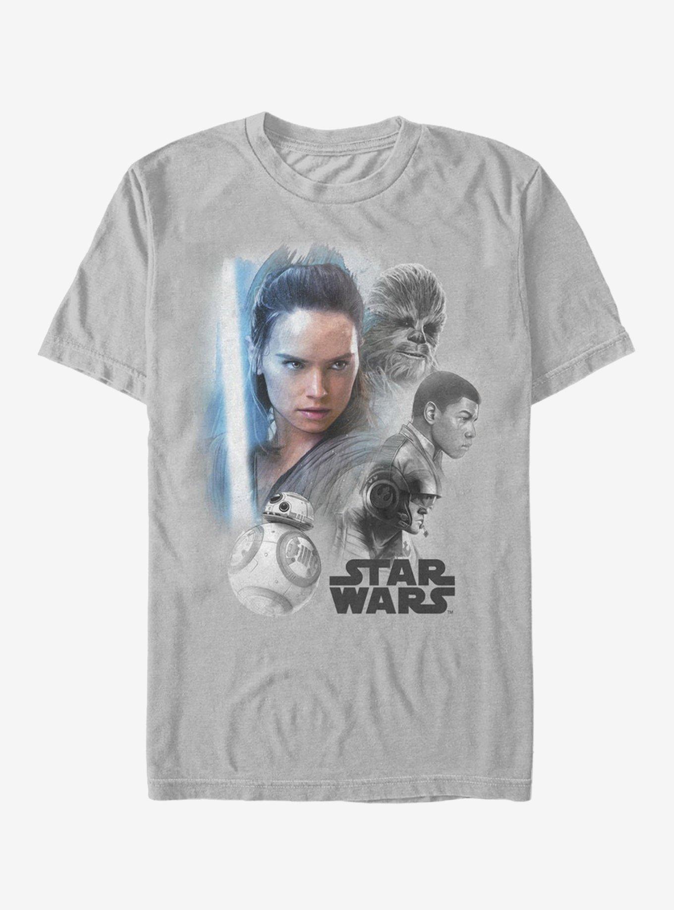 Star Wars Rey Rebel Collage T-Shirt, , hi-res