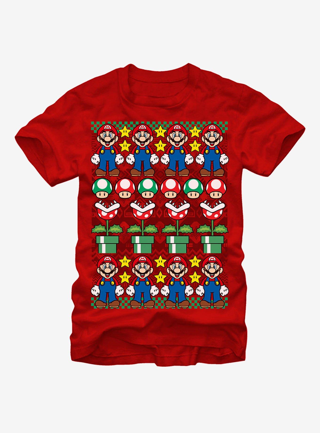 Nintendo Ugly Christmas Sweater Mario T-Shirt, , hi-res