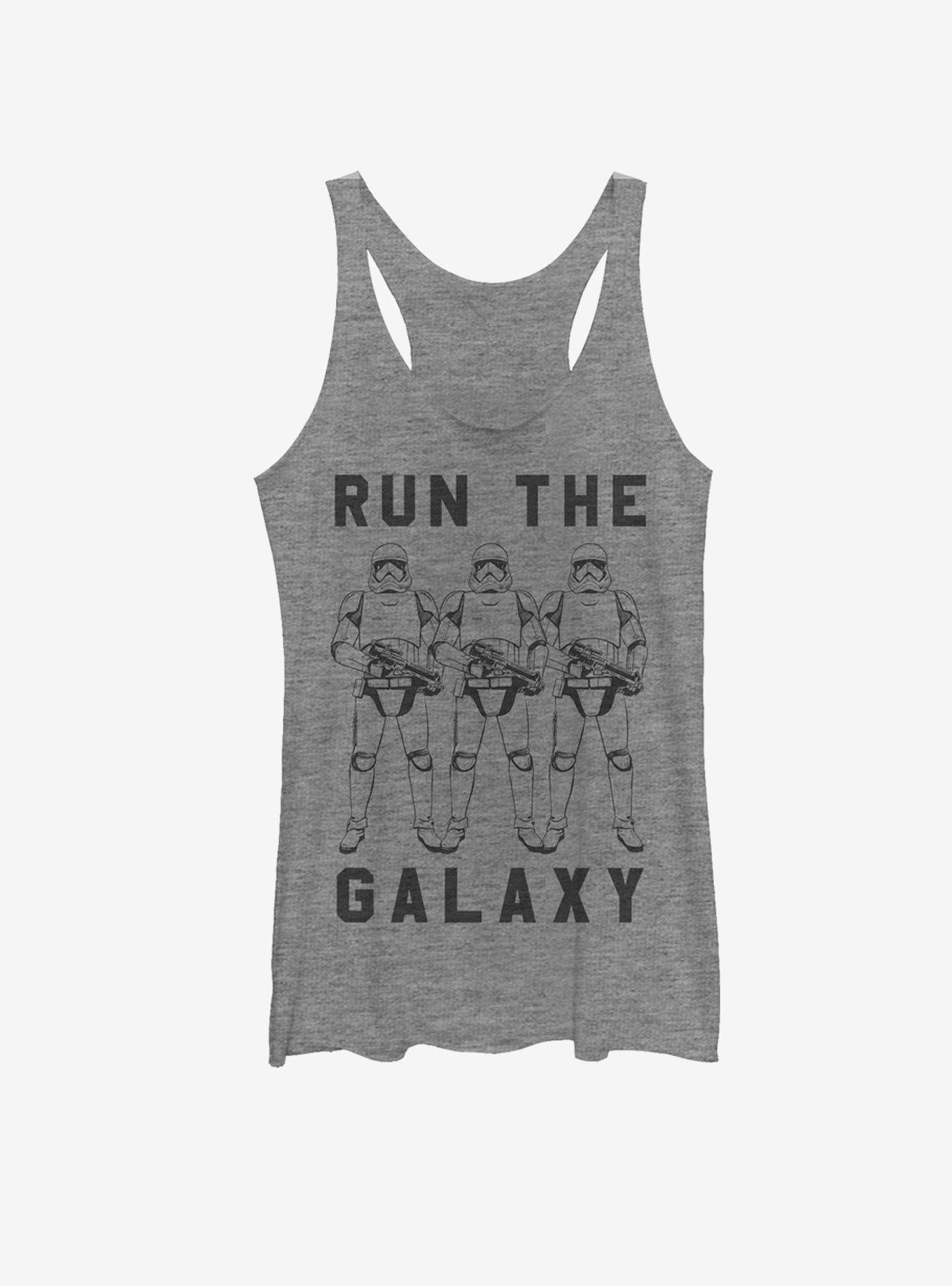 Star Wars Run the Galaxy Womens Tank, GRAY HTR, hi-res