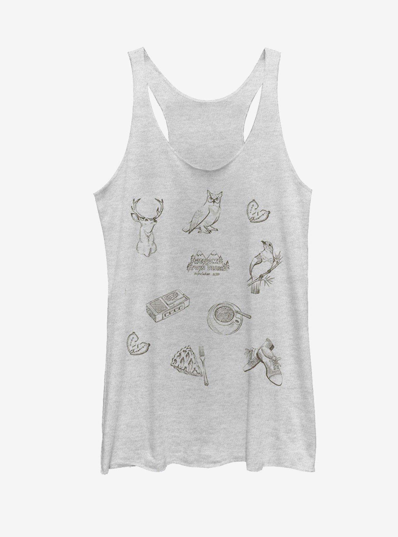 Twin Peaks Town Symbols Womens Tank, , hi-res