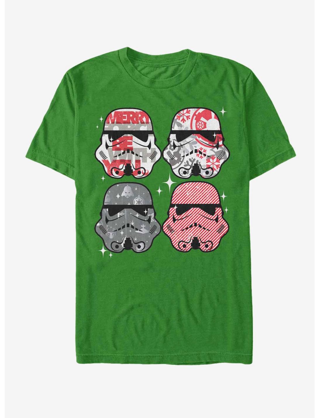 Star Wars Christmas Stormtrooper Helmets T-Shirt, KELLY, hi-res