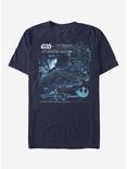 Star Wars Millennium Falcon Plans T-Shirt, NAVY, hi-res