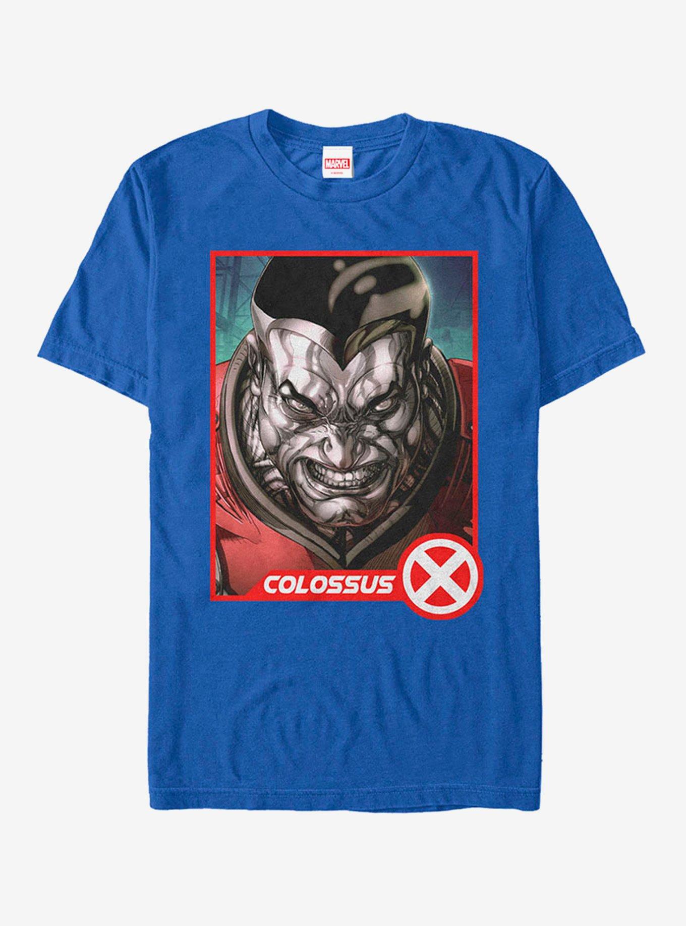 Marvel X-Men Colossus Card T-Shirt, ROYAL, hi-res