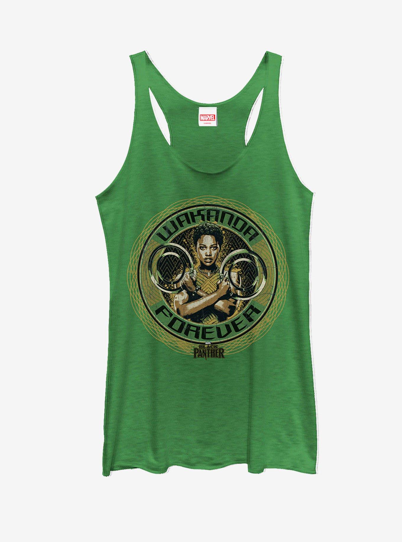 Women's Black Panther: Wakanda Forever Nakia Rings Racerback Tank