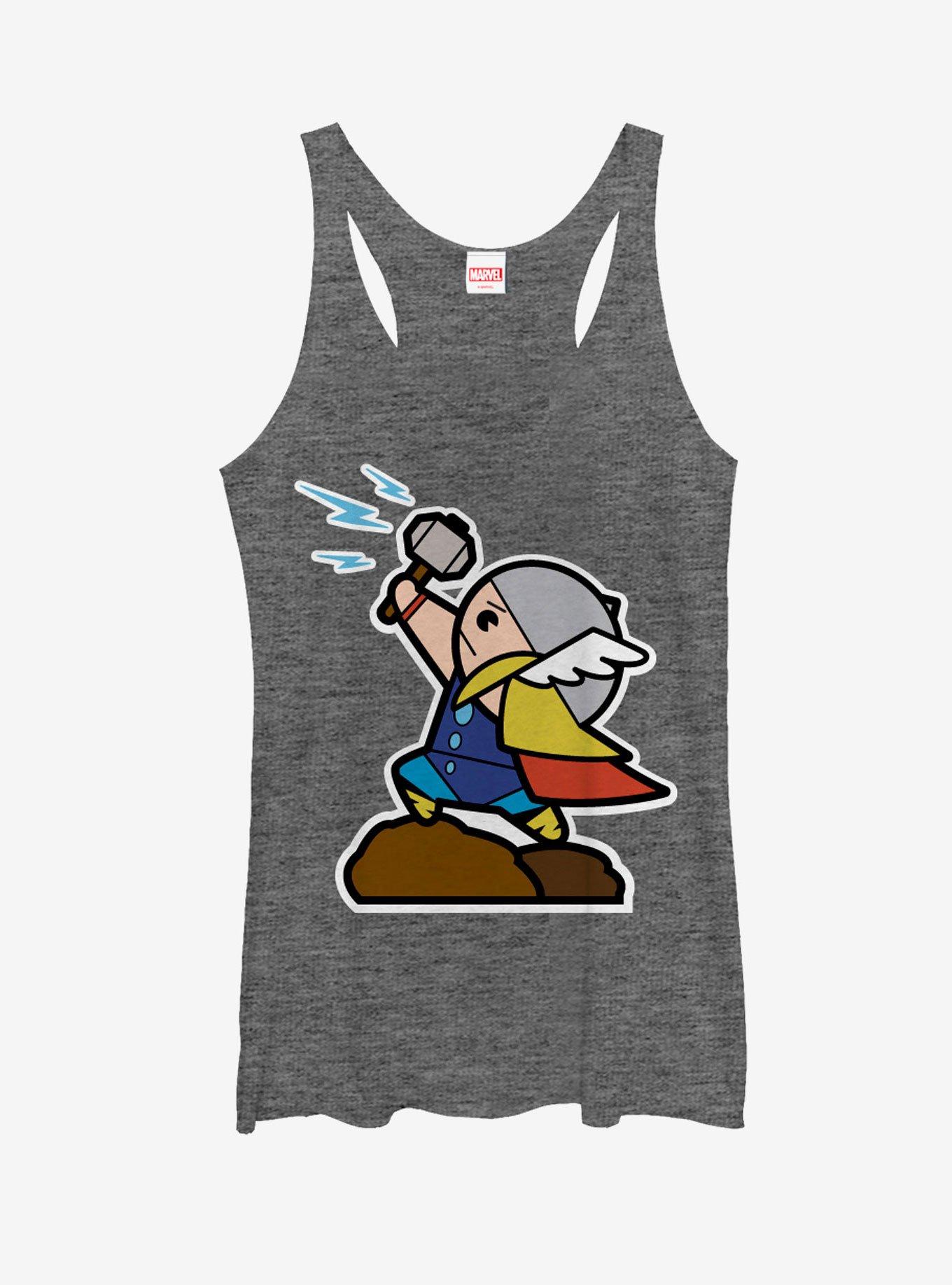 Marvel Cartoon Thor with Hammer Womens Tank, , hi-res
