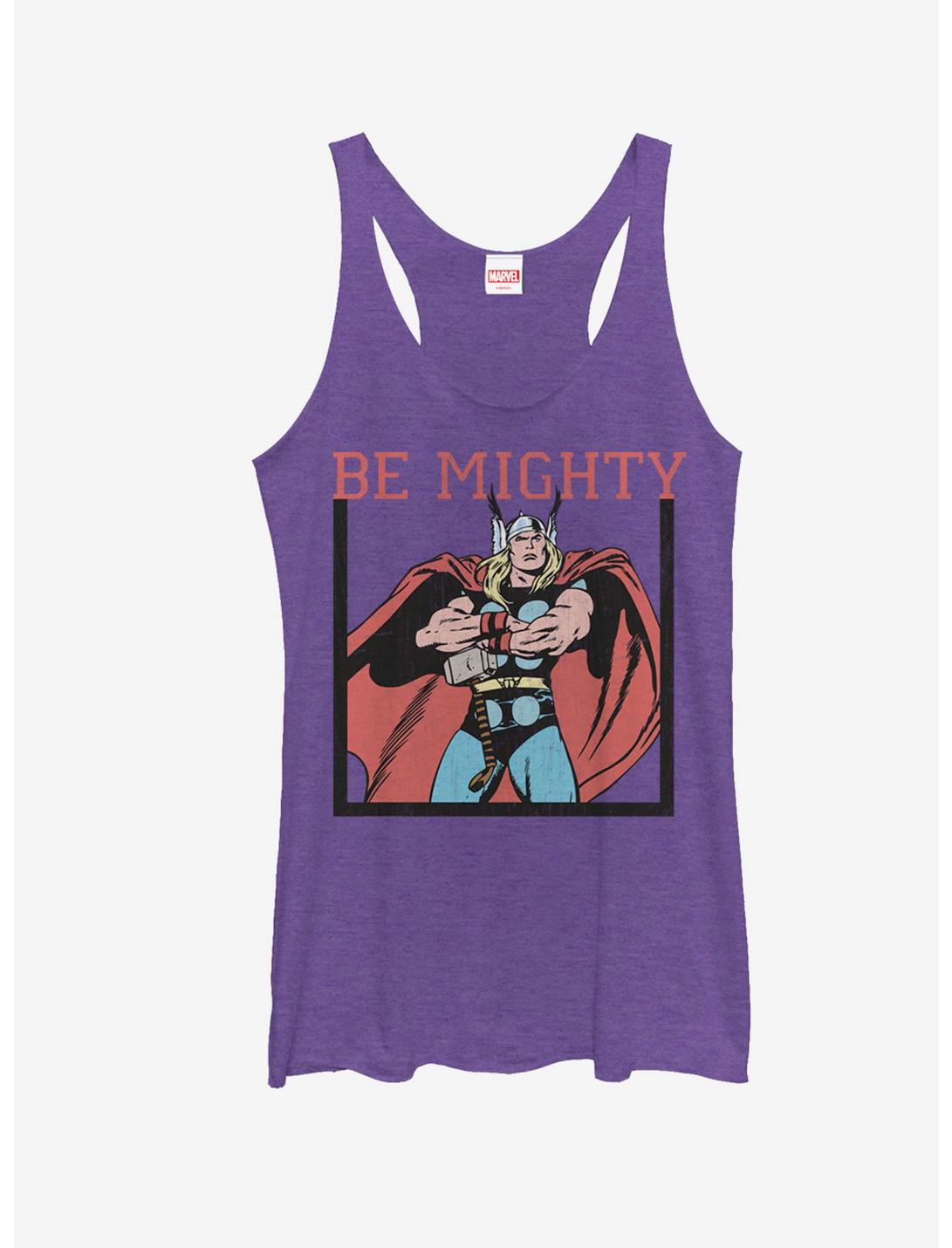 Marvel Classic Thor Be Mighty Womens Tank, PUR HTR, hi-res
