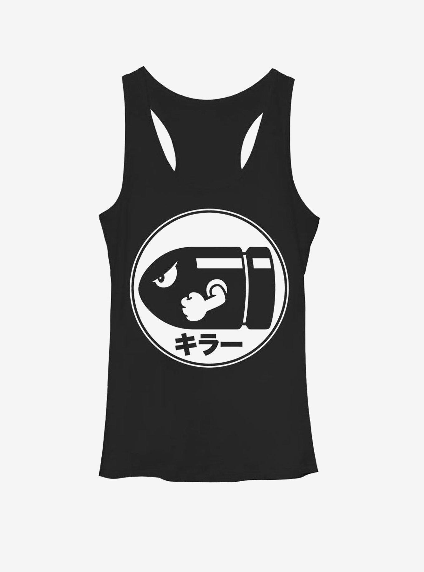 Nintendo Super Mario Bullet Japanese Text Womens Tank Top, , hi-res