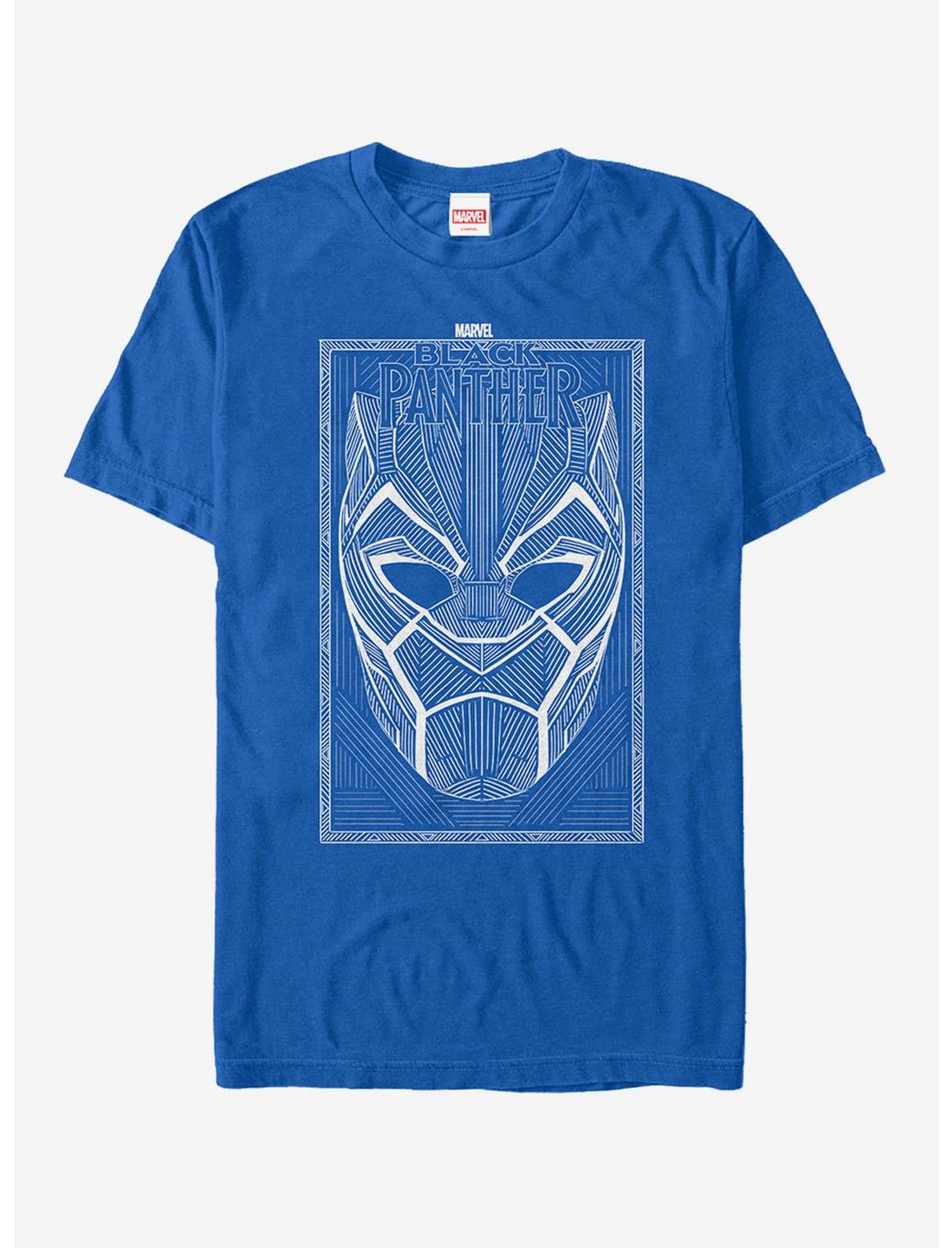 Marvel Black Panther 2018 Line Pattern T-Shirt, ROYAL, hi-res