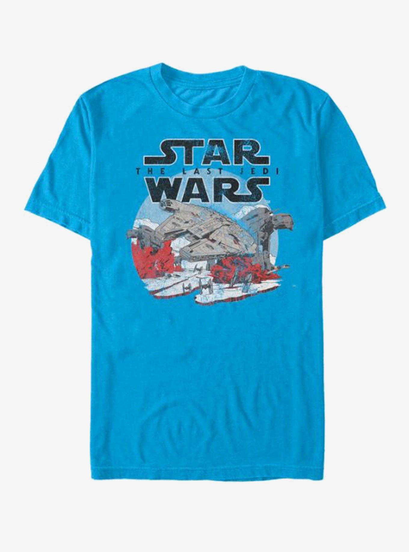 Star Wars Millennium Falcon Crait Battle T-Shirt, , hi-res