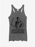 Marvel Daredevil Billy Club Womens Tank, GRAY HTR, hi-res