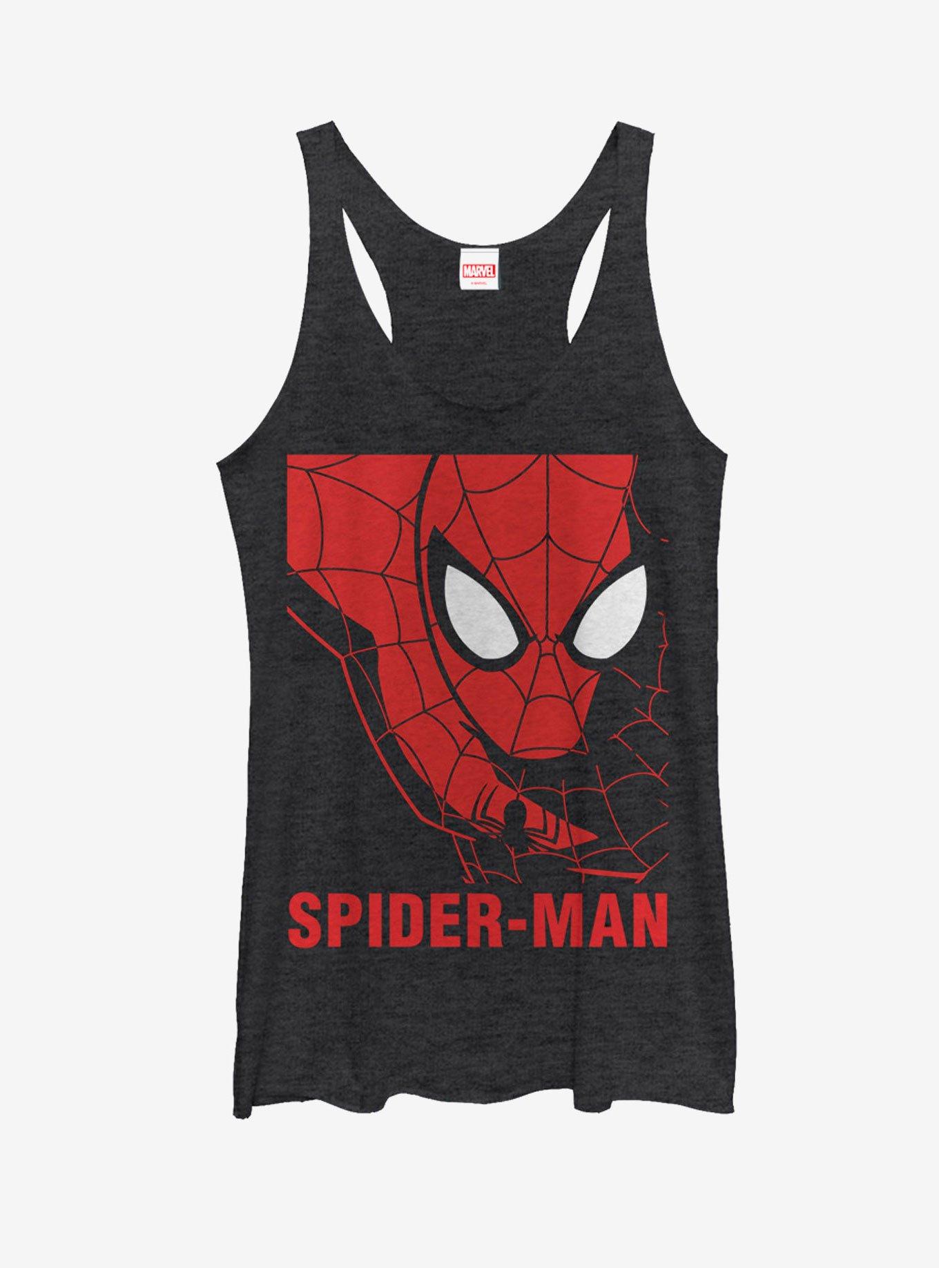 Marvel Spider-Man Womens Tank, BLK HTR, hi-res