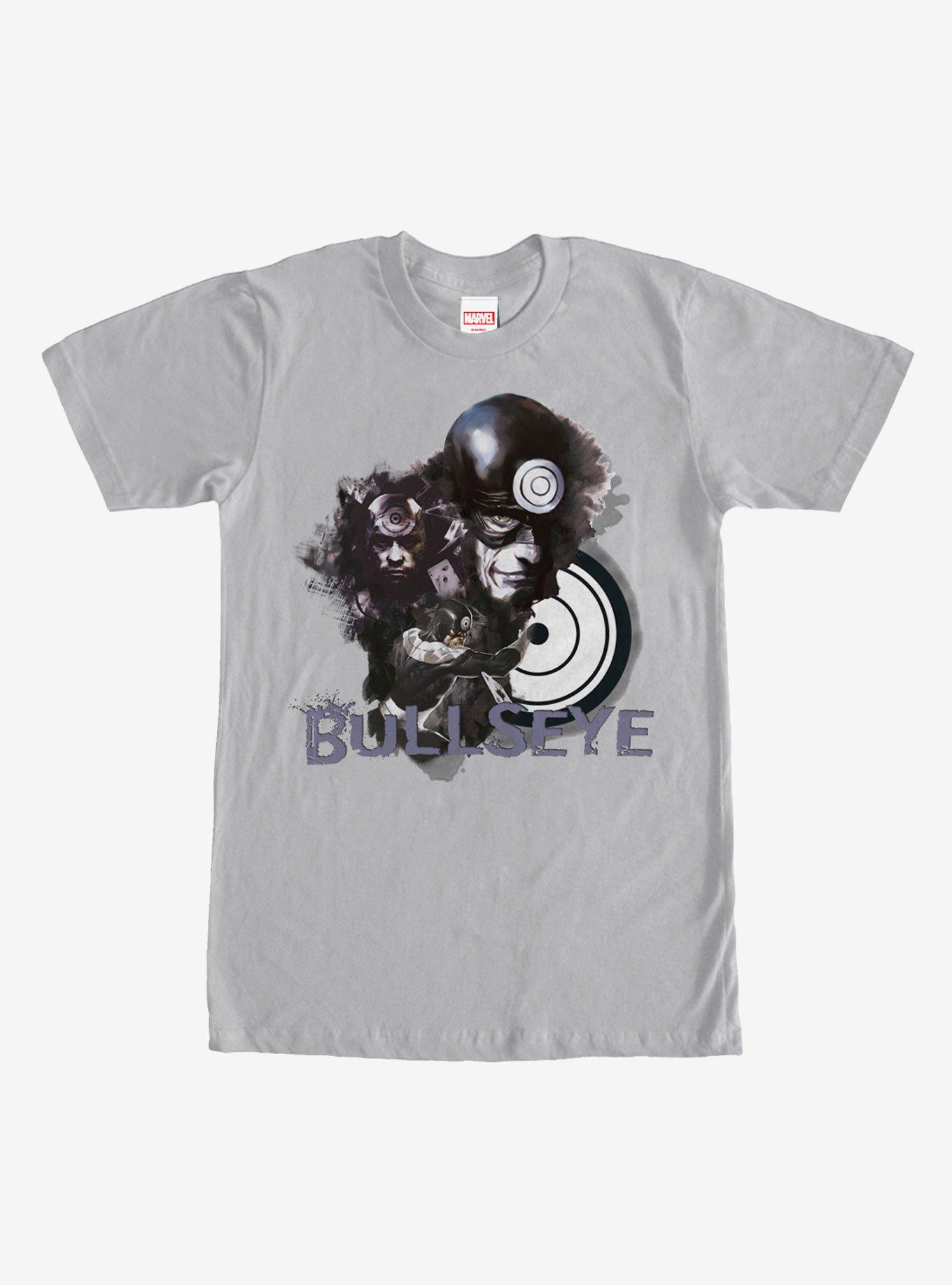 Marvel Bullseye Ink Stain T-Shirt, SILVER, hi-res view 1