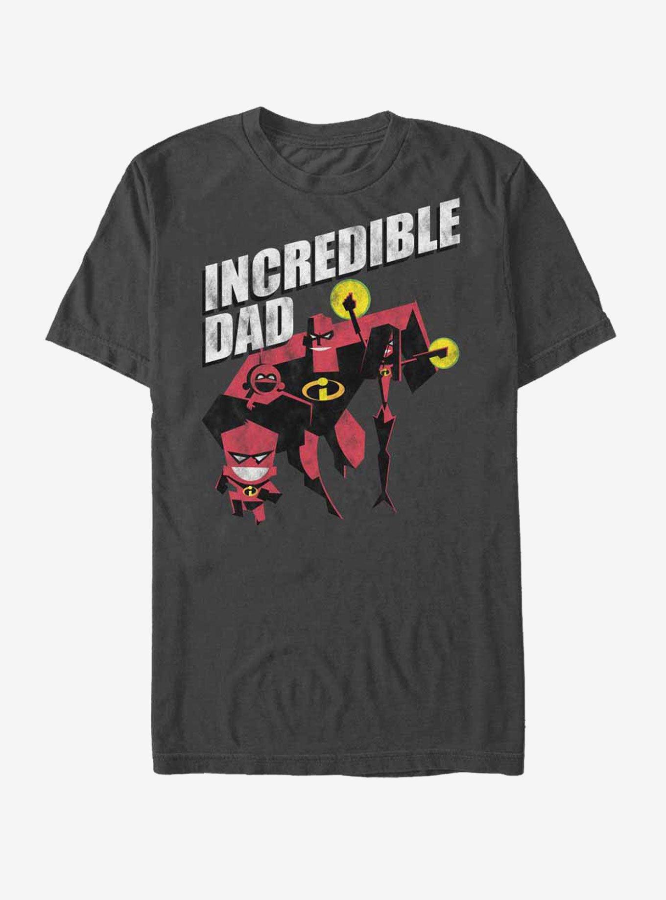 Disney Pixar The Incredibles Incredible Father T-Shirt, CHARCOAL, hi-res