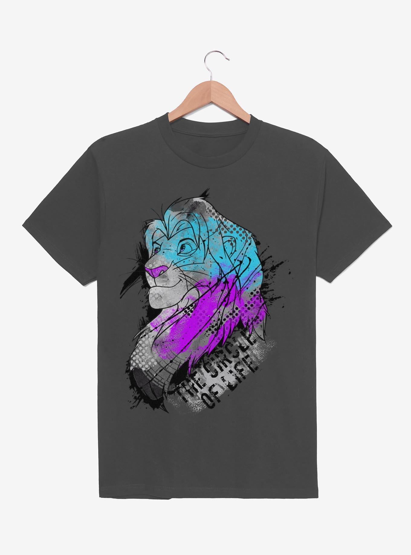 Disney Lion King Simba Splatter Art T-Shirt