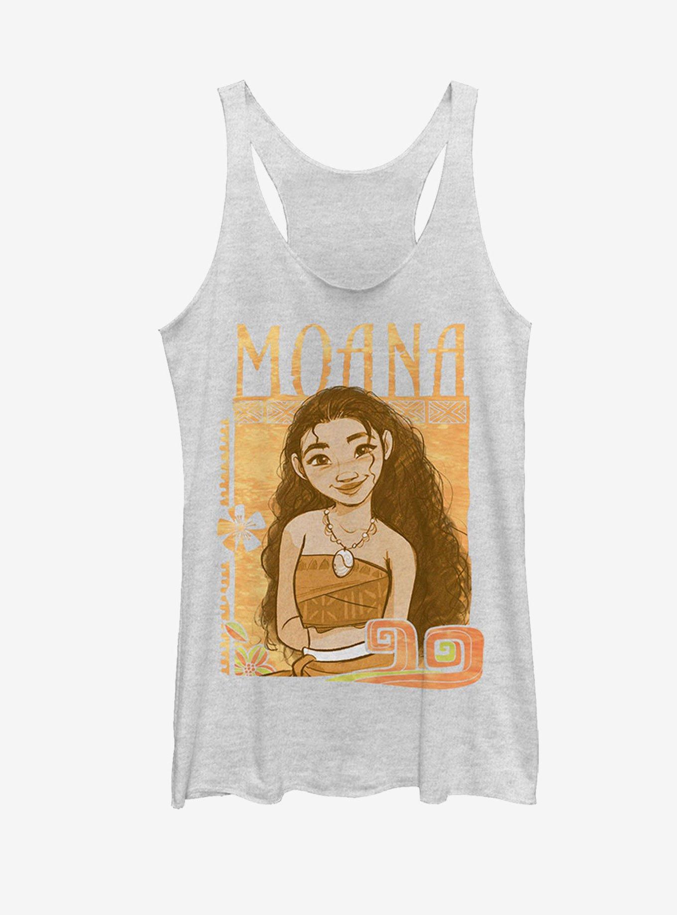 Disney Moana Portrait Womens Tank, WHITE HTR, hi-res
