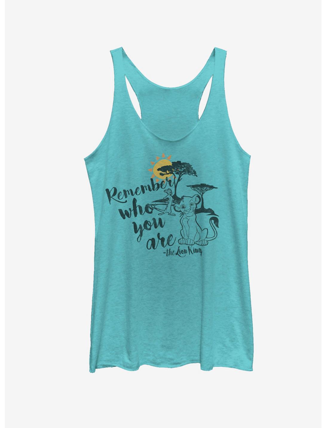 Disney Lion King Simba Never Forget Who You Are Womens Tank, TAHI BLUE, hi-res