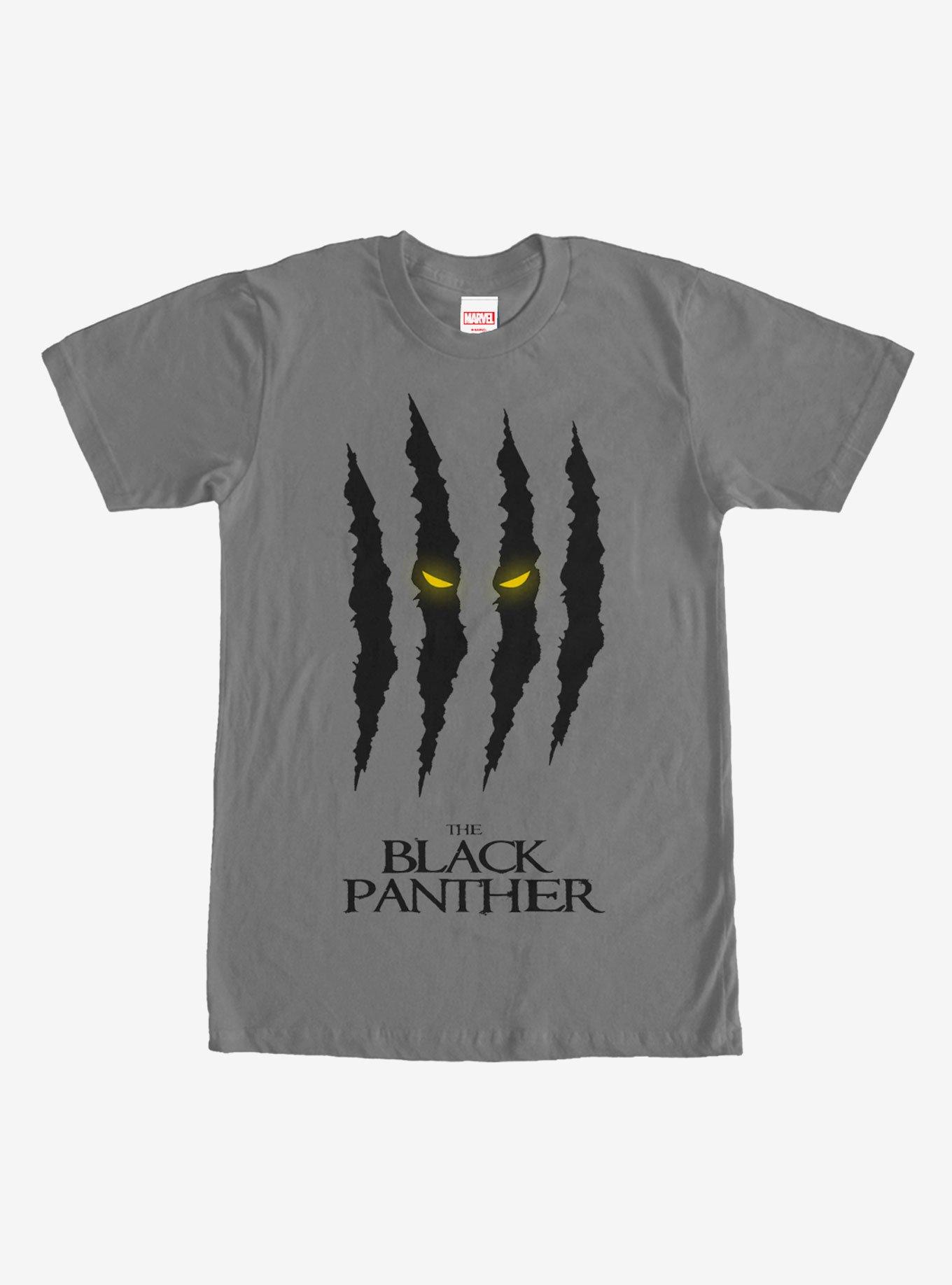 Marvel Black Panther Scratch Print T-Shirt, CHARCOAL, hi-res