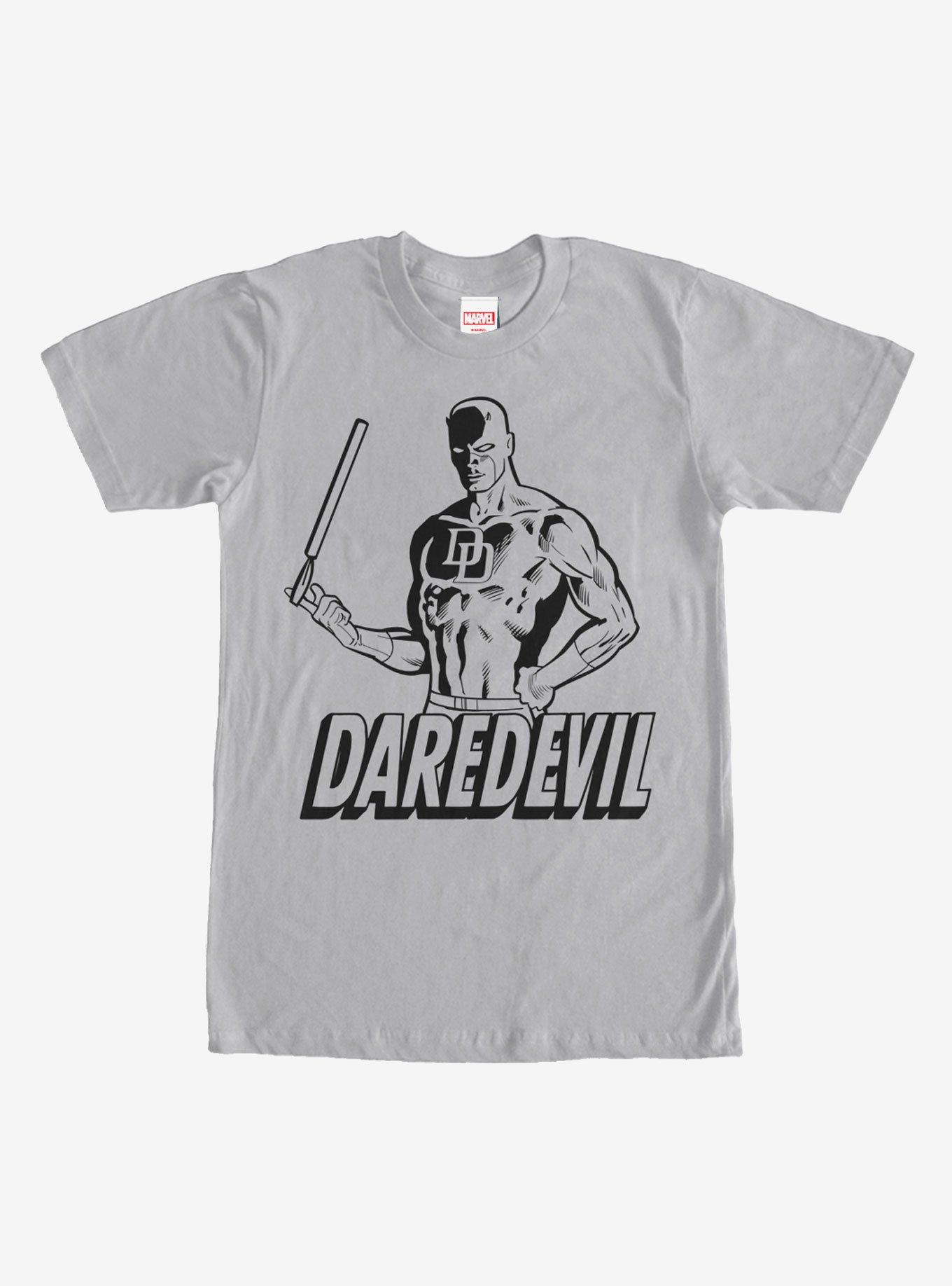 Marvel Daredevil Billy Club T-Shirt, SILVER, hi-res