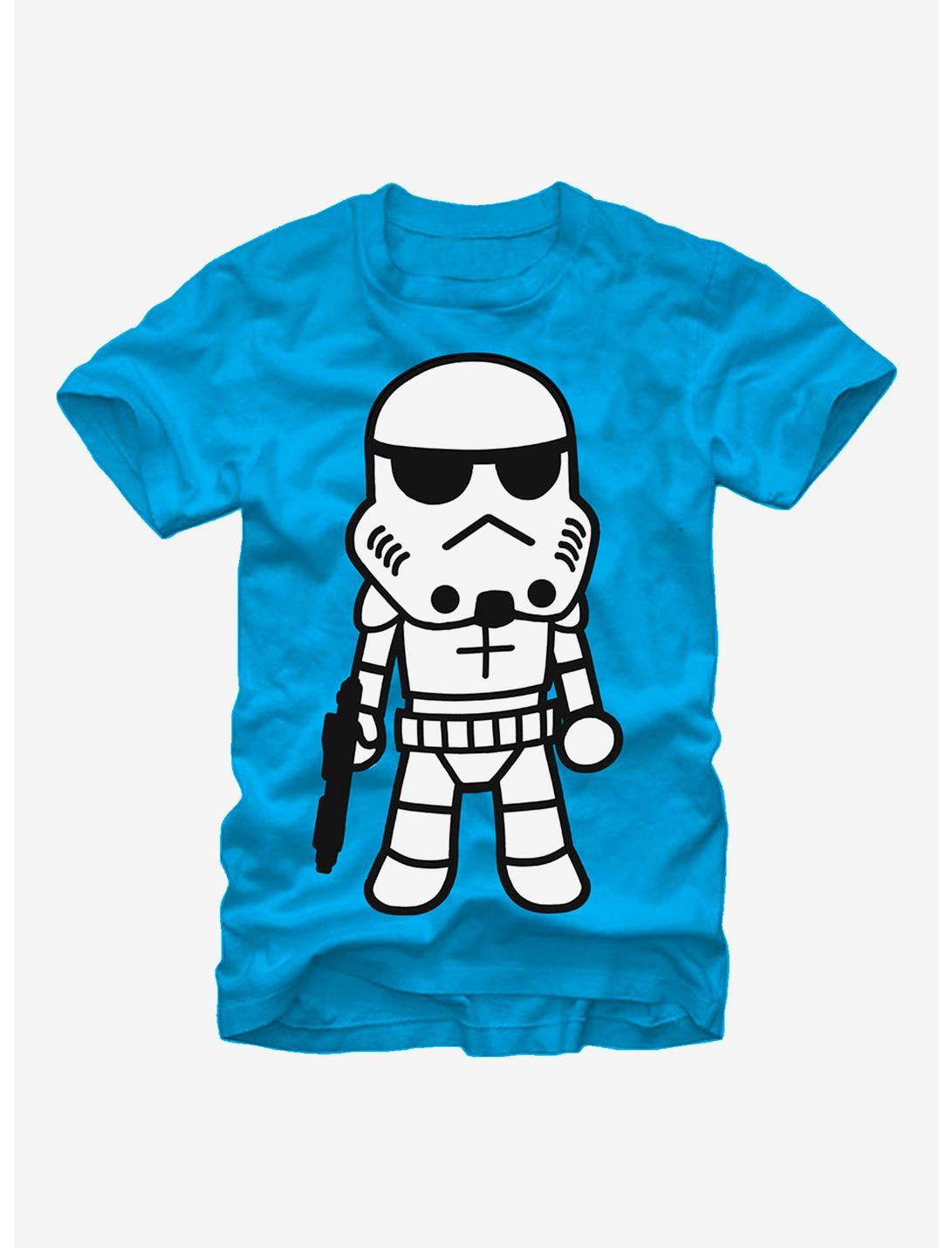 Star Wars Stormtrooper Cartoon T-Shirt, TURQ, hi-res